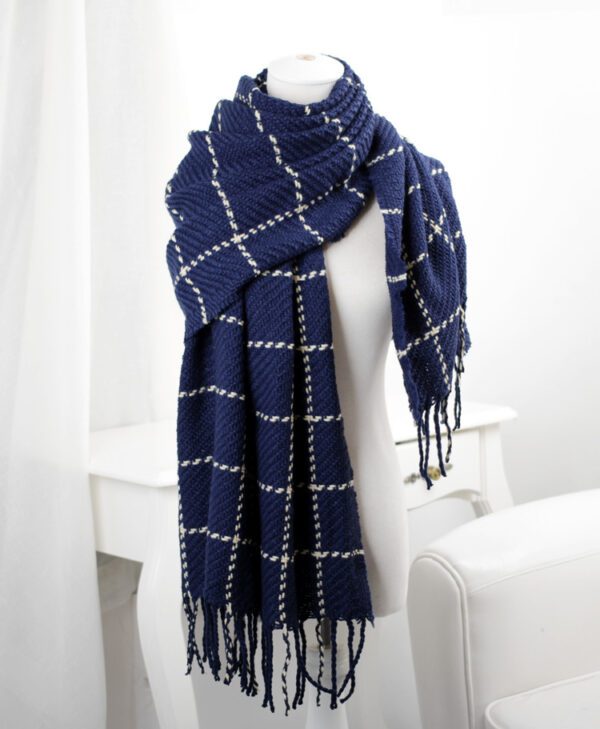 AlpineLux Checked Wool Scarf