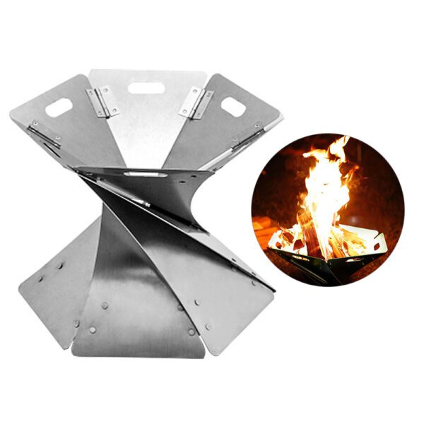 BlazeBuddy™ Folding Campfire Furnace - Compact & Durable